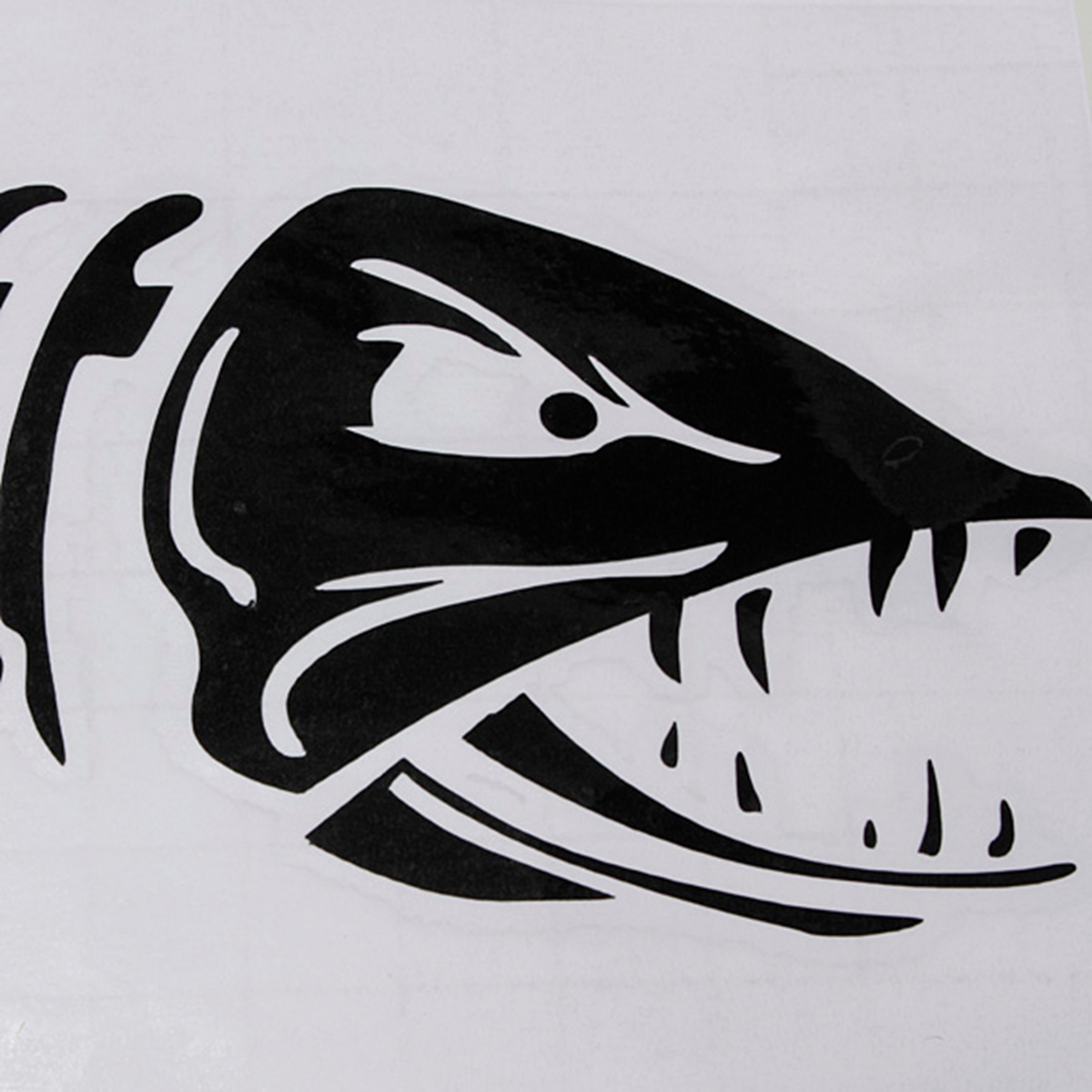 CAR-BOAT-WINDOW-SKELETON-ANGRY-SHARK-MAD-FISH-FISHING-STICKER-VINYL 