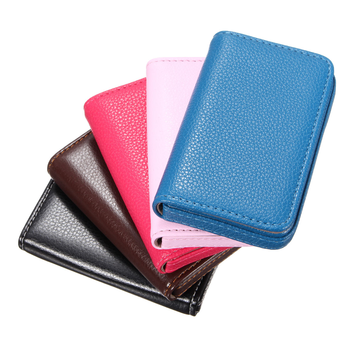 New Pocket Leather Business Credit ID Card Holder Wallet Storage Pocket Case | eBay