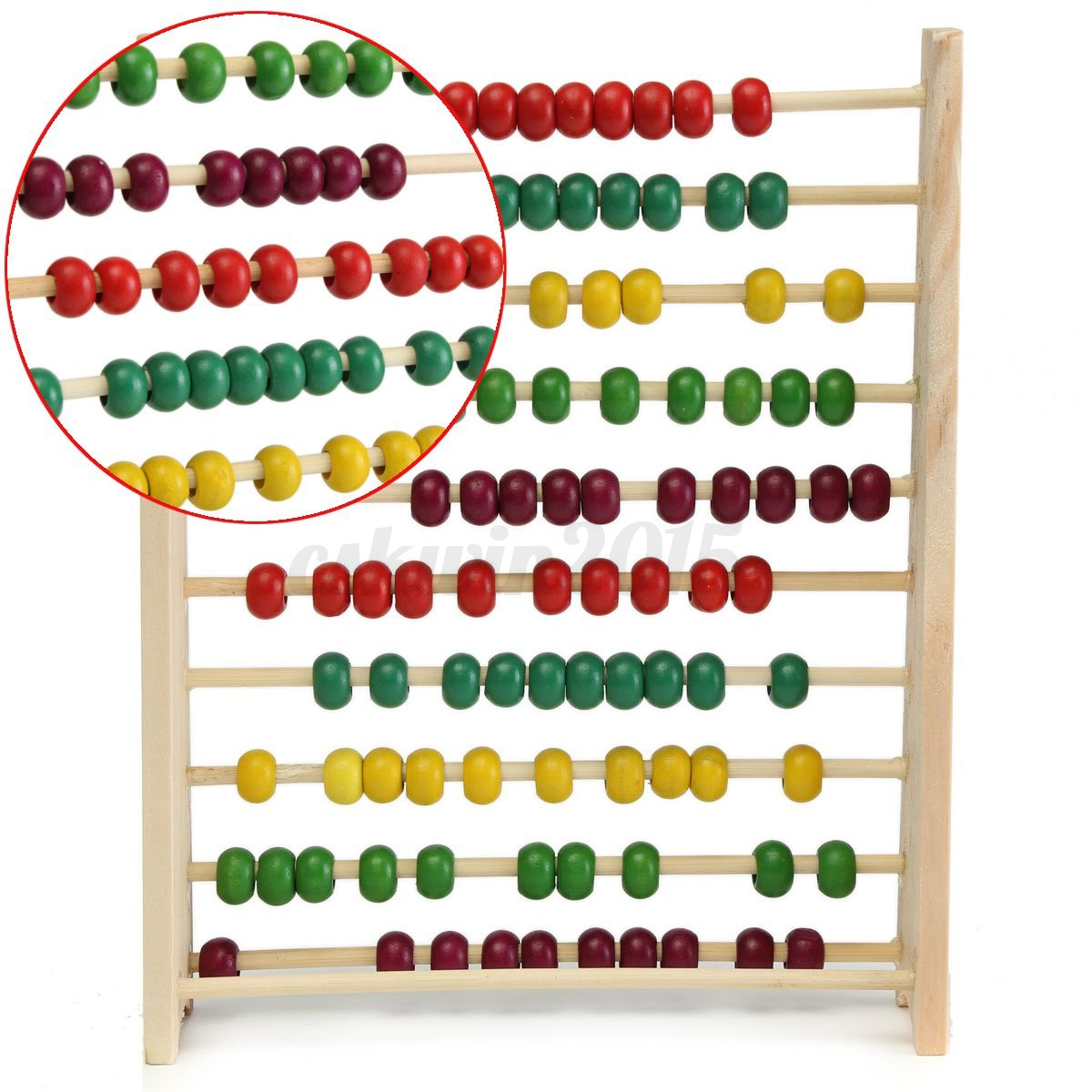 20 x 25 x 5 cm wooden abacus