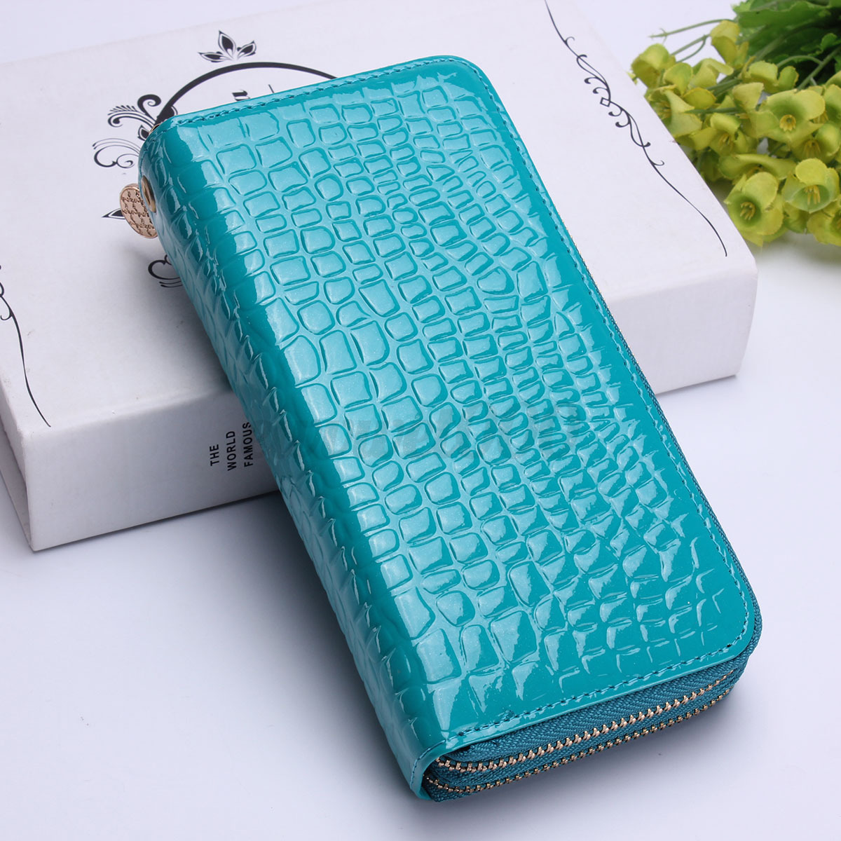 Double Zipper Women Leatherlong Wallet Clutch Wristlet Card Holder Coin Purse | eBay