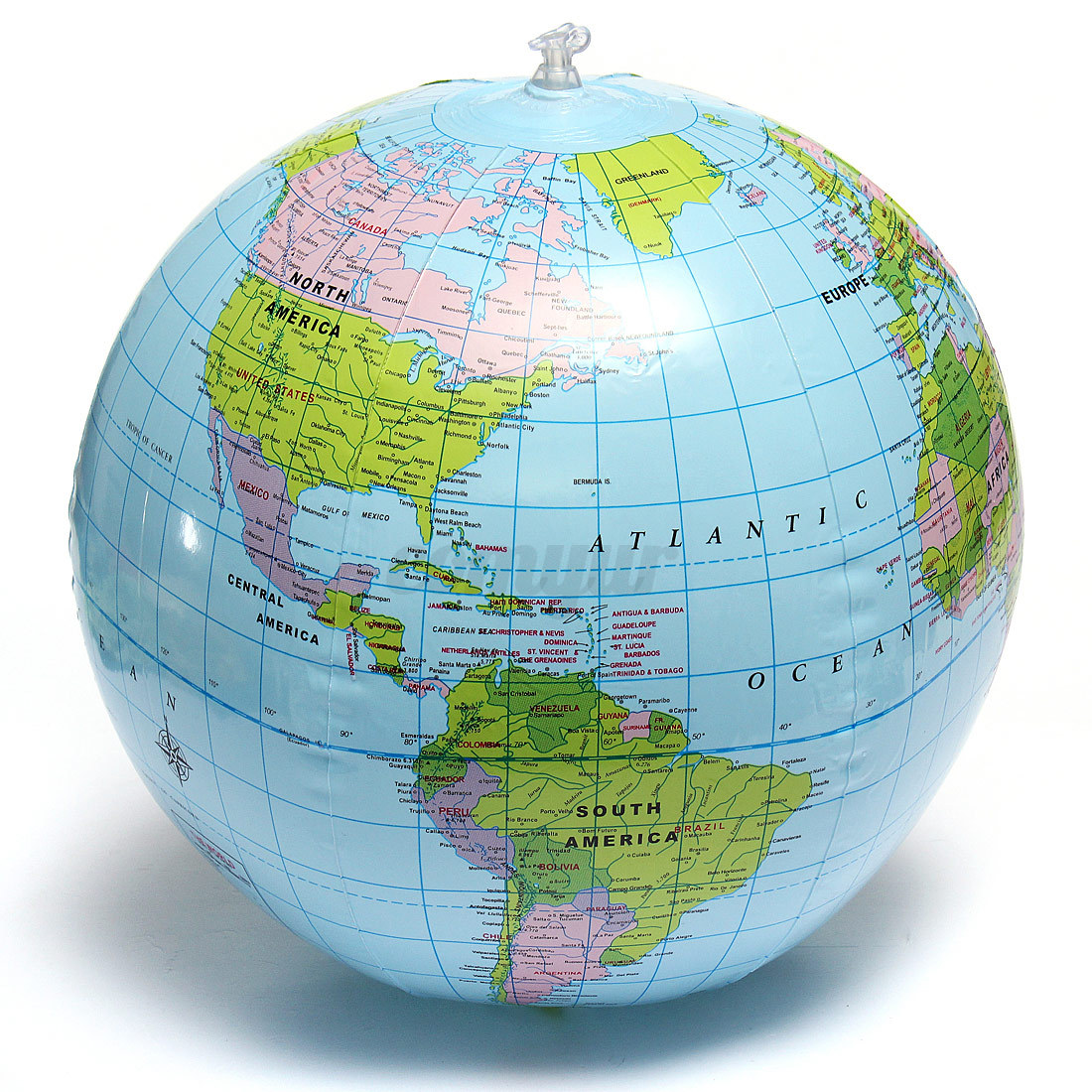 38CM Inflatable Earth World Globe Map Beach Ball Teacher Education