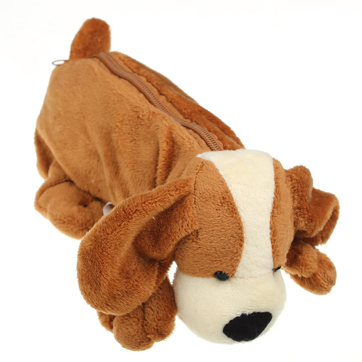 stuffed animal with zipper pouch