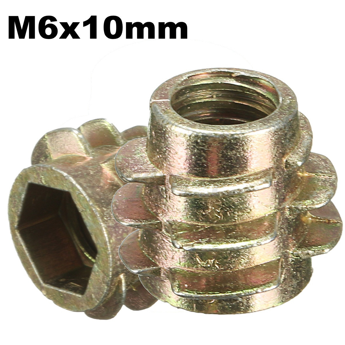 m4-m5-m6-m8-m10-9-size-hex-drive-screw-in-threaded-insert-nuts-for-wood