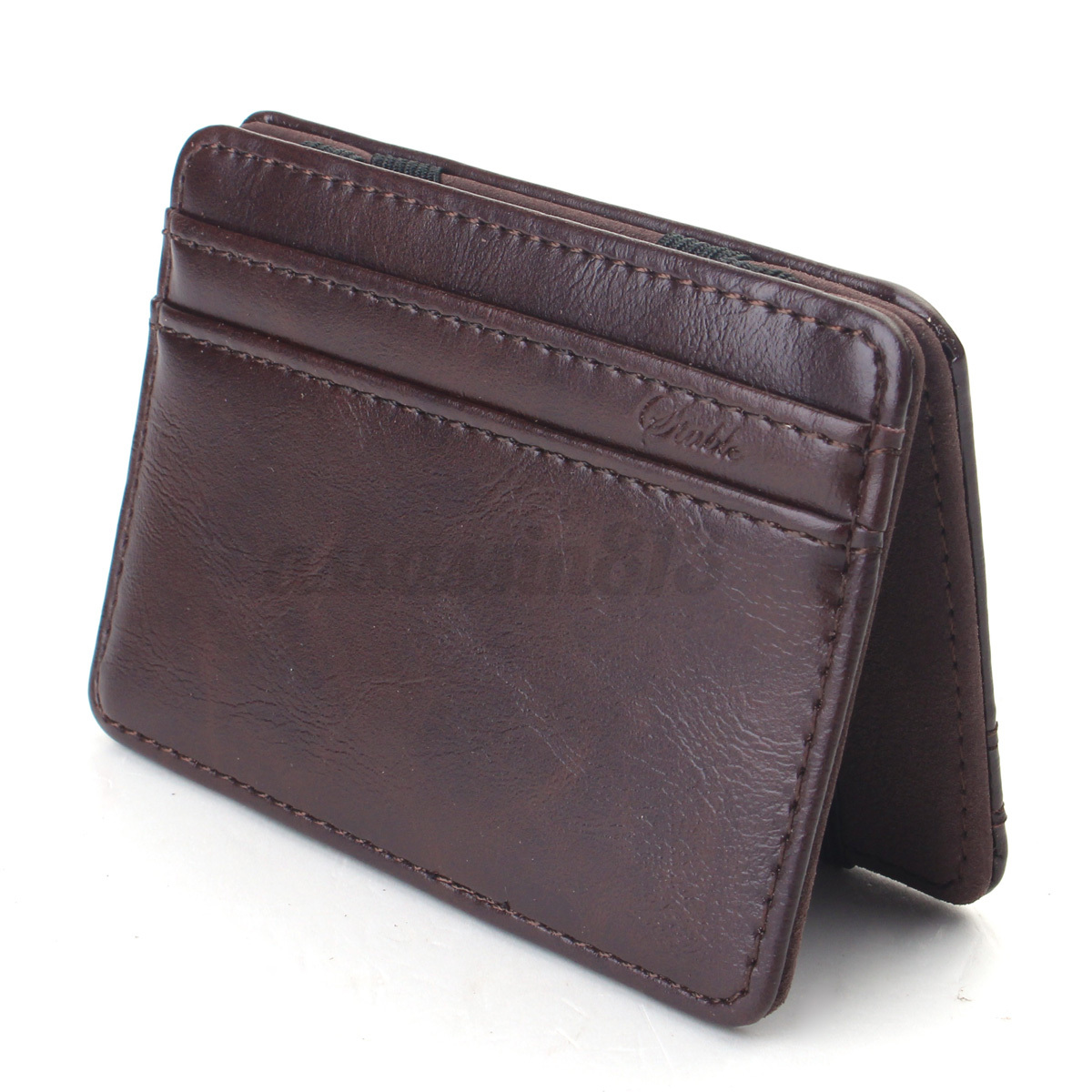 Men Leather Magic Designer ID Credit Card Money Holder Clip Purse Bag Wallet | eBay