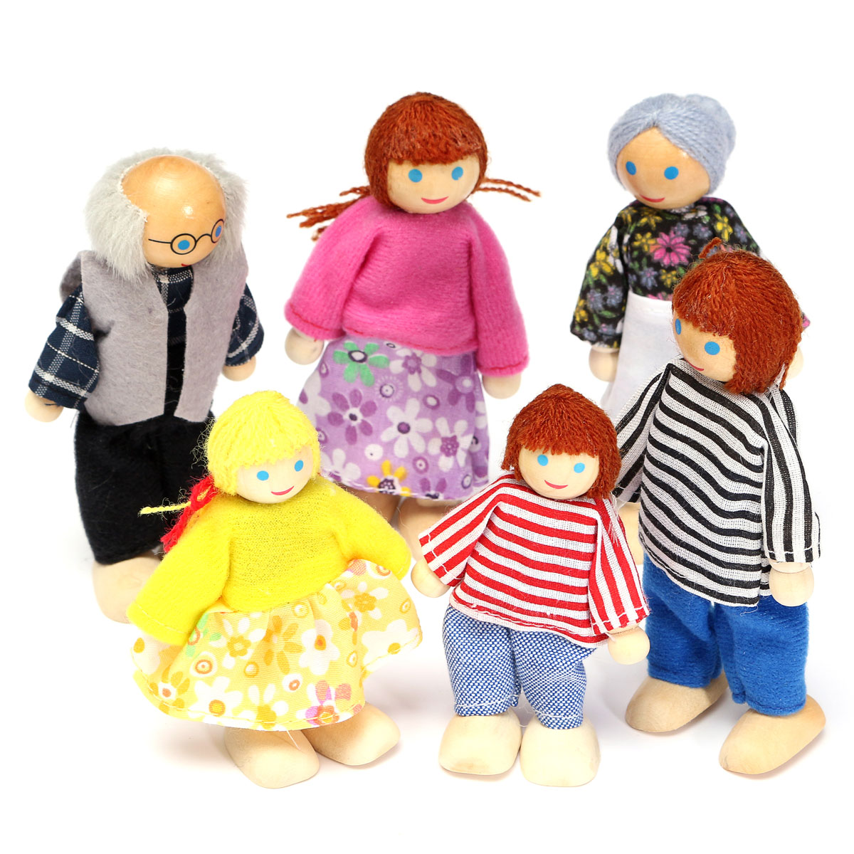 wooden dolls house people