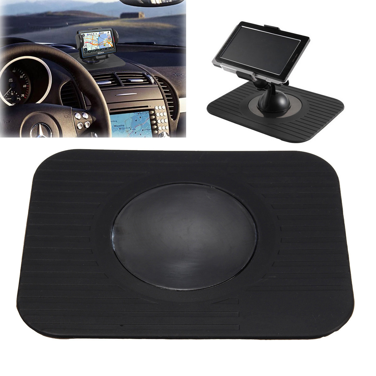 Car Gps Dvd Dashboard Mount Holder Anti Skid Dash Mat For Sat Nav