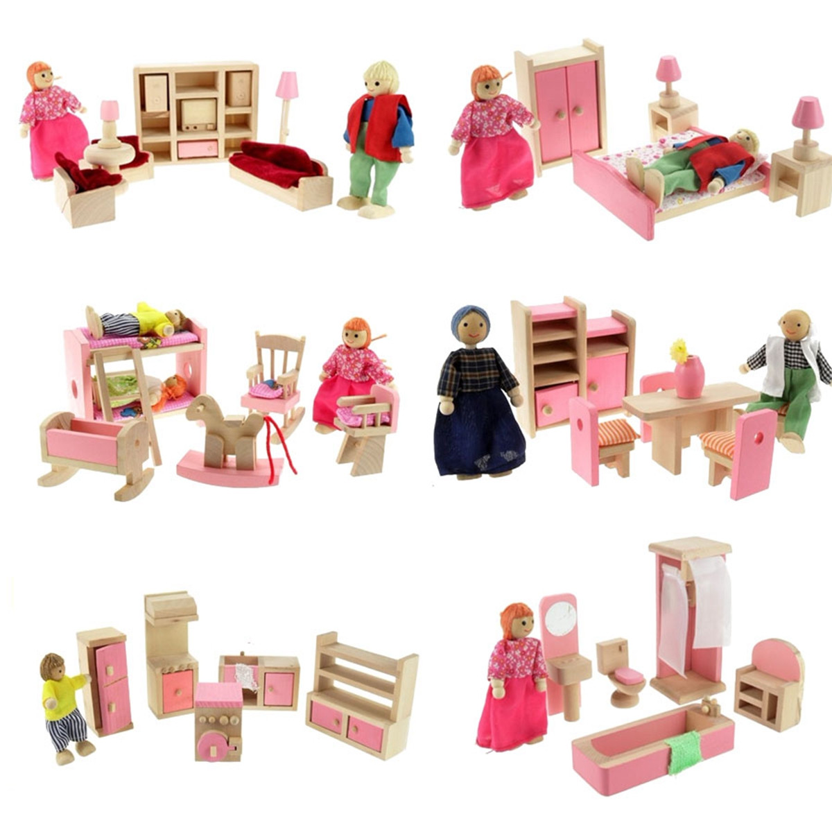 wooden dolls house mothercare