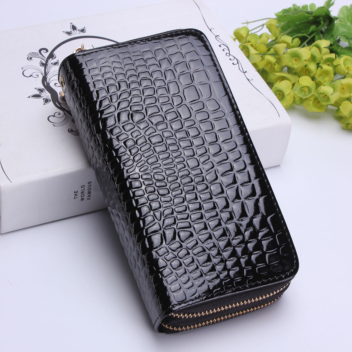 Women Double Zipper Long Wallet Clutch Leather Card Coin Holder Purse Phone Bag | eBay