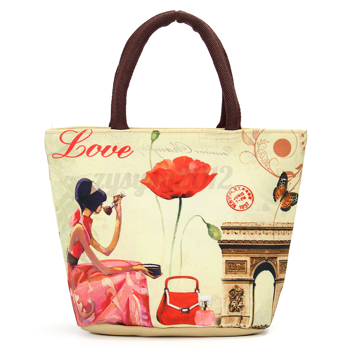 Women European Thermal Tote Lunch Bag Picnic Cool Cooler Box Carry ...