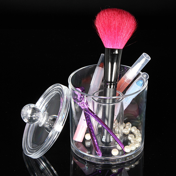 Acrylic Clear Cosmetic Make Up Case Lipstick Liner Brush Holder ...
