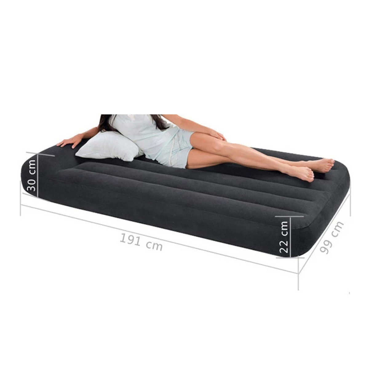 Inflatable Travel Air Bed Airbed Mattress Downy Sleeping Camping