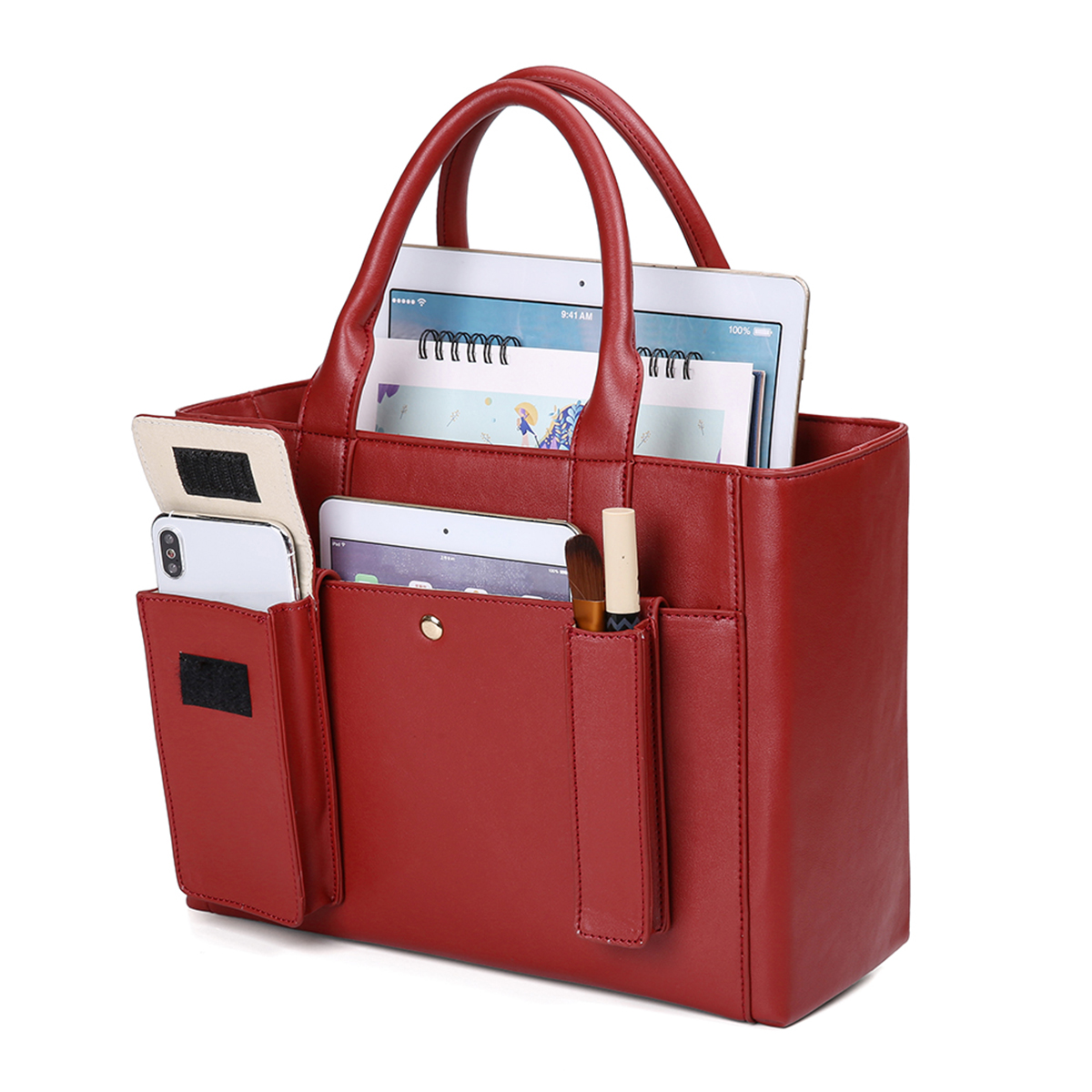 Threepiece Set Portable File Tote Folder Organizer Laptop Storage Bag