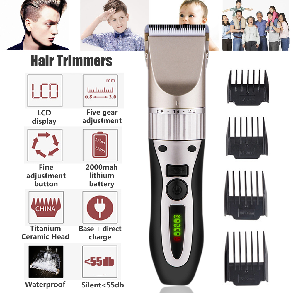 Electric Men Baby Hair Clipper Shaver Trimmer Cutter Cordless