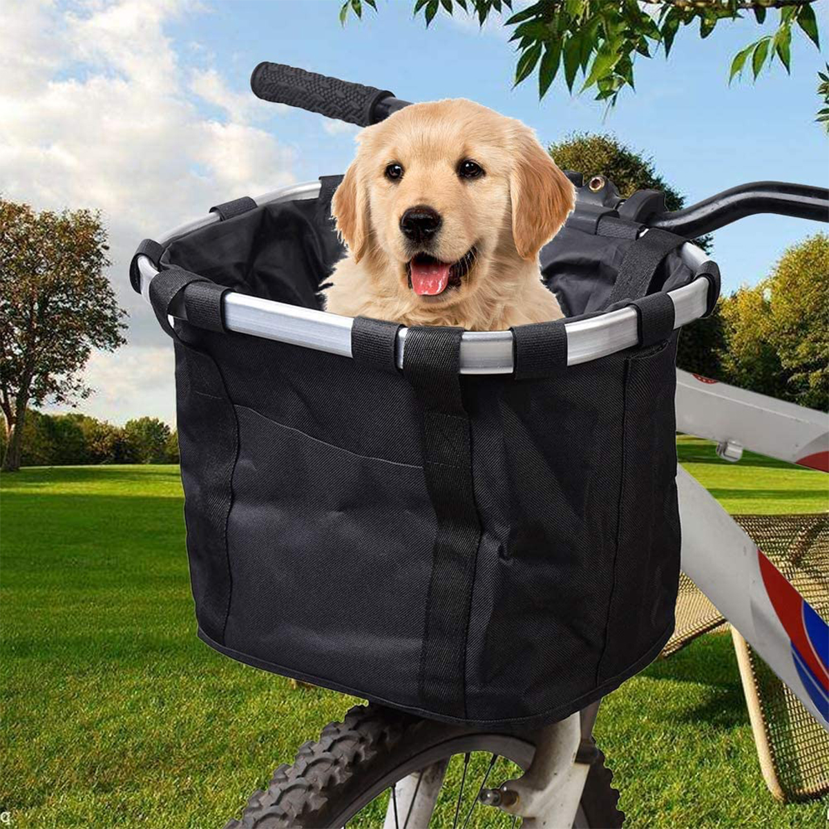 bike front basket for dog