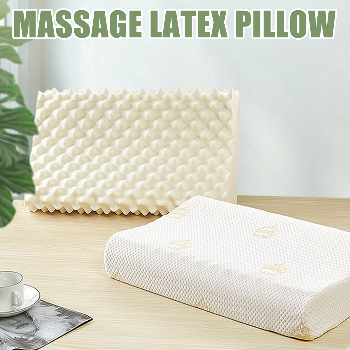 latex pillow with cover