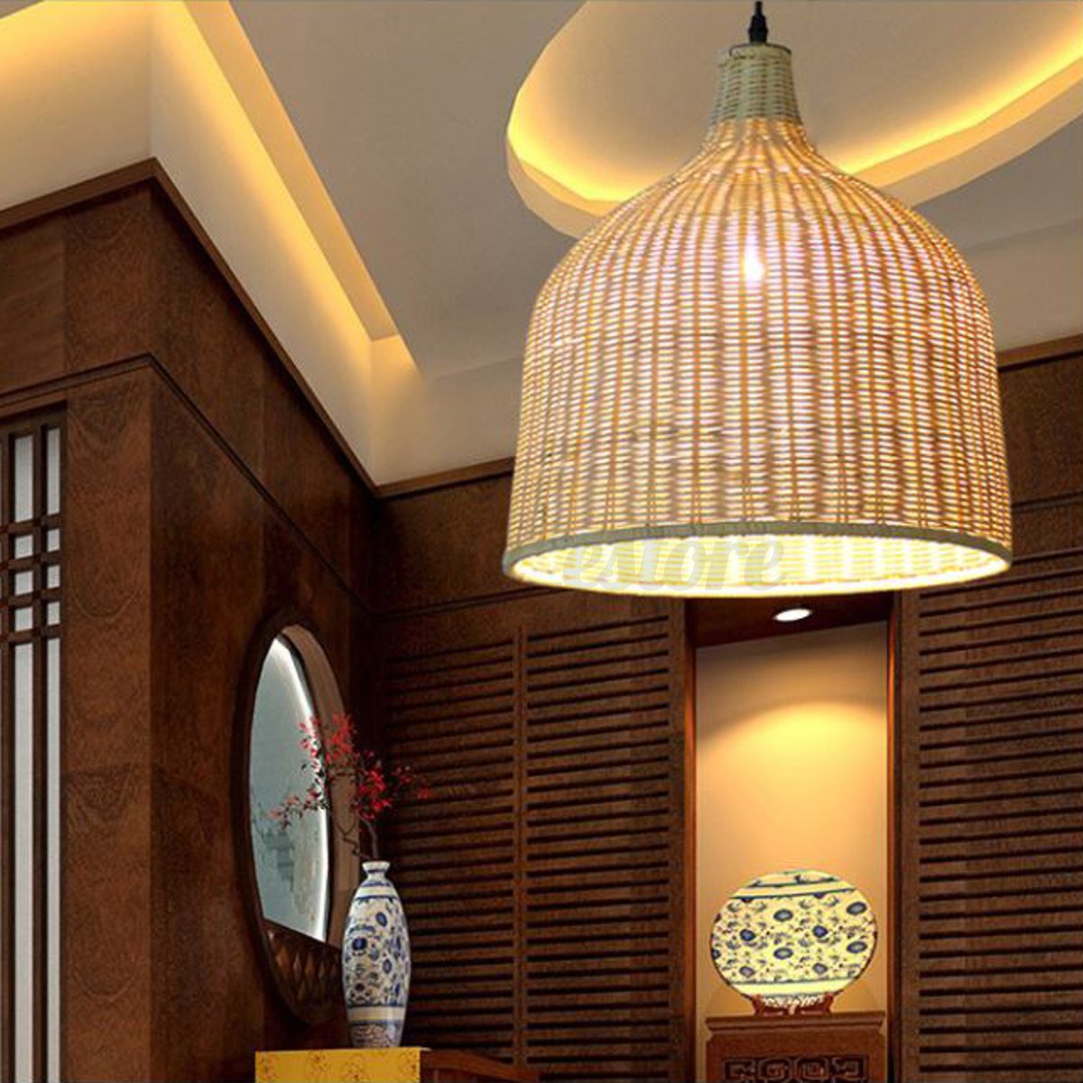 Lamps Lighting Ceiling Fans Bamboo Style Ceiling Pendant Light