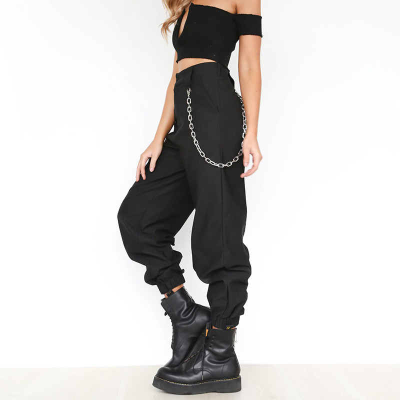  Women  Hip Hop Casual High Waist Long Pants  Baggy  Harem 