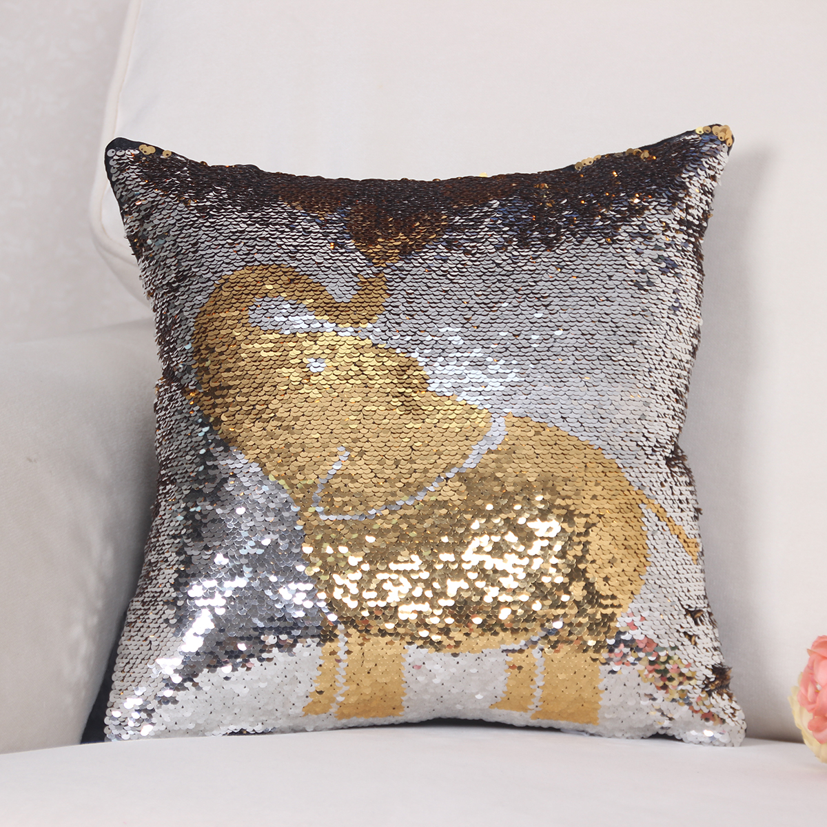 sequin pillow