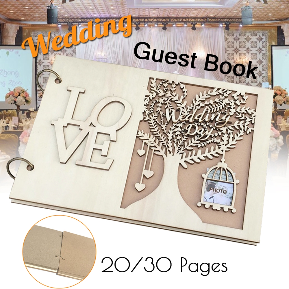 20 30 Page Personalised Wedding Guest Book Anniversary Birthday