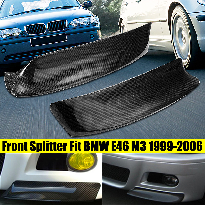 For Bmw E46 M3 1999 2006 Real Carbon Fiber Csl Style Front Bumper