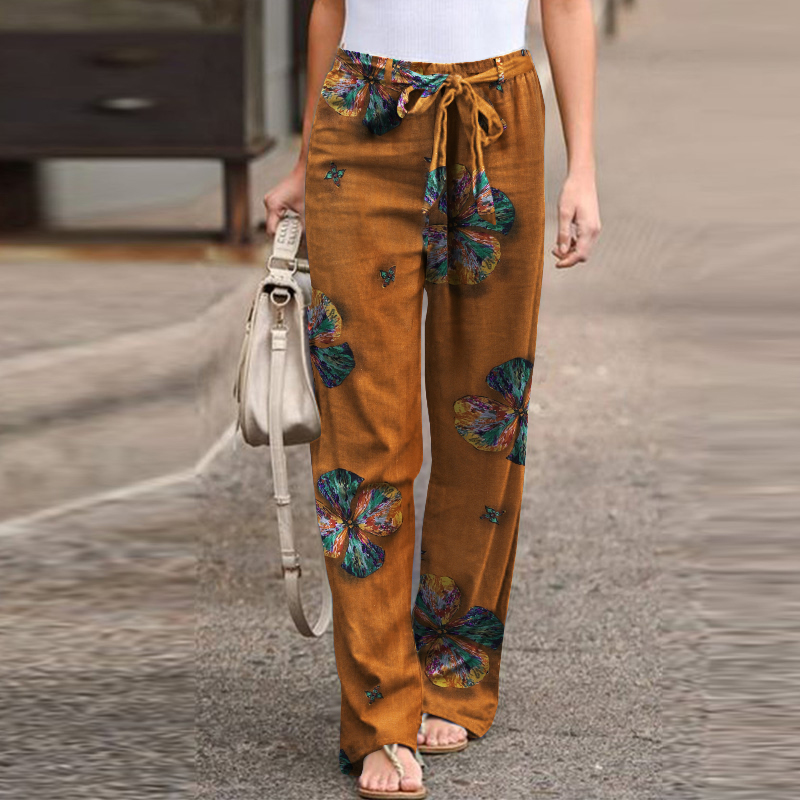 Loose Floral Printed Trousers Pants TW- – Avery Couture