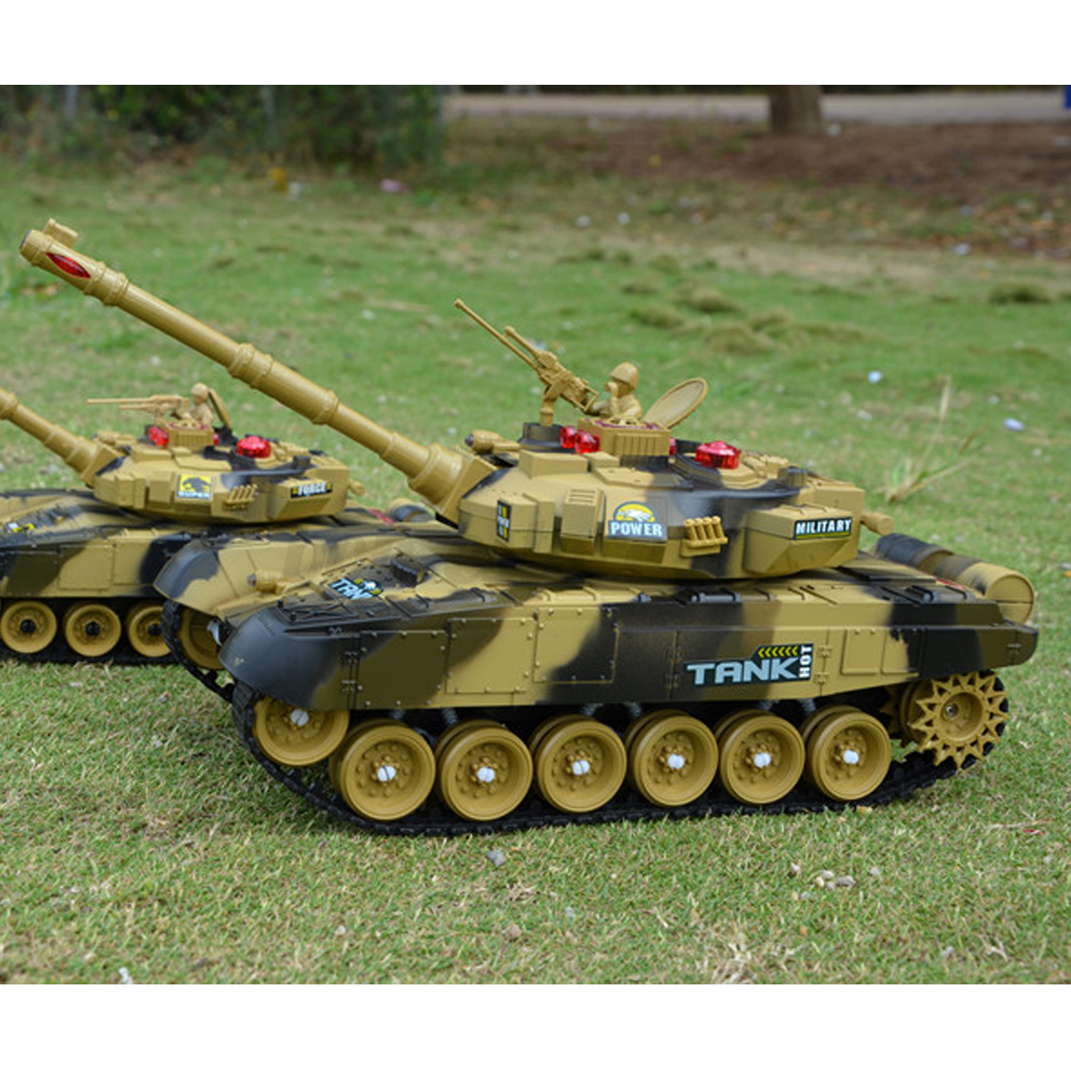 rc military tank radio remote control car - yellow camouflage