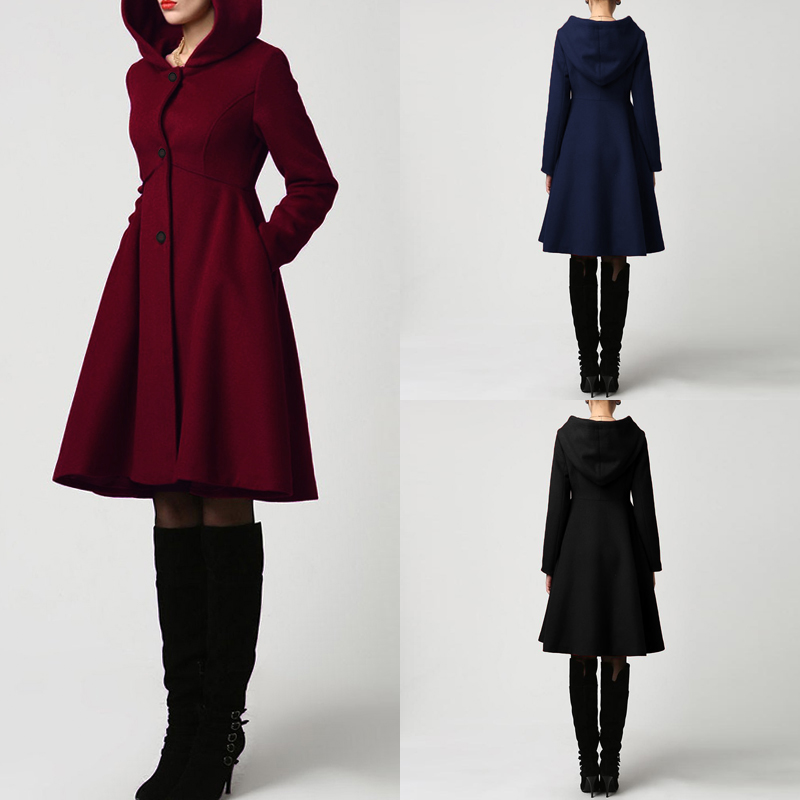 hooded trench coats ladies