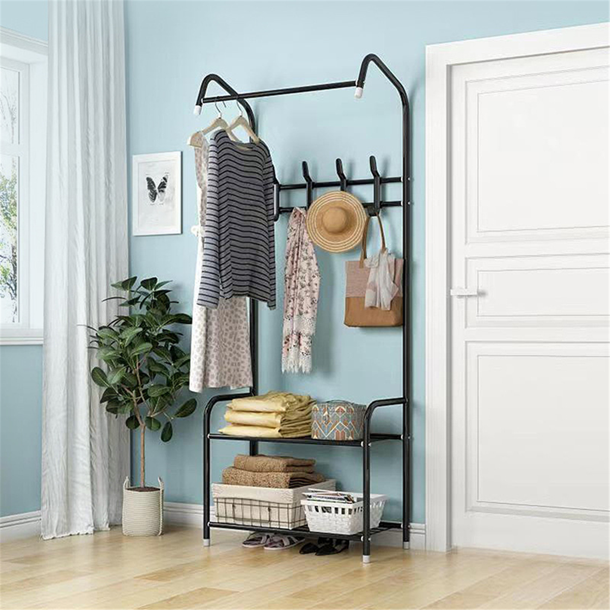 shoe and jacket rack