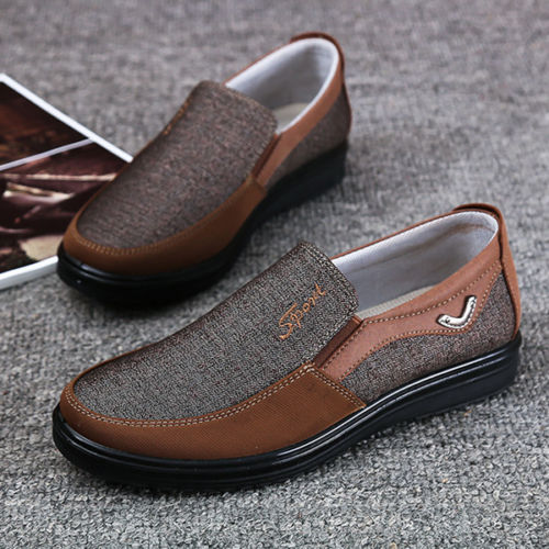 Cloth Shoes Leather Antiskid Loafers 