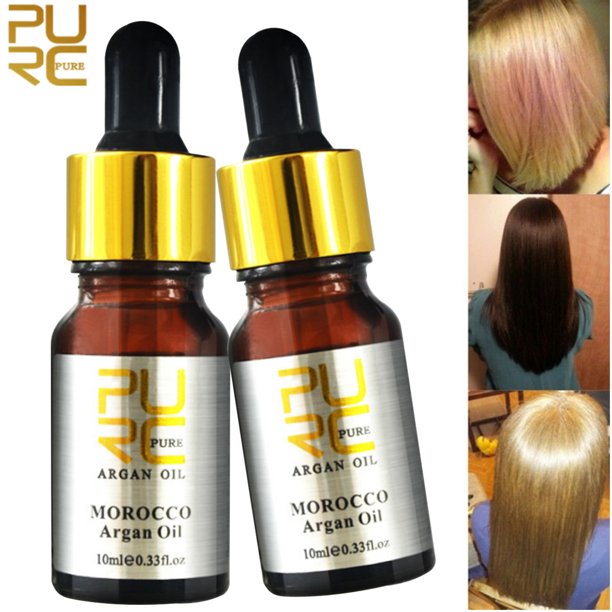 Purc Morocco Argan Oil Hair Essential Hair Care Pure Moisture Dry