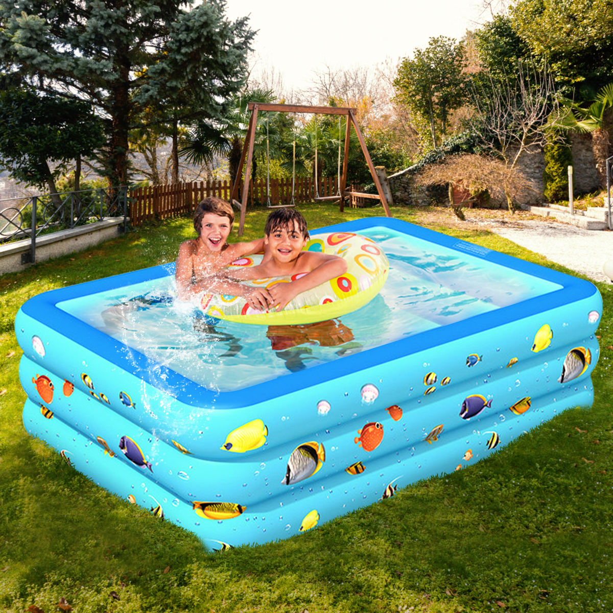 4 seat blow up pool