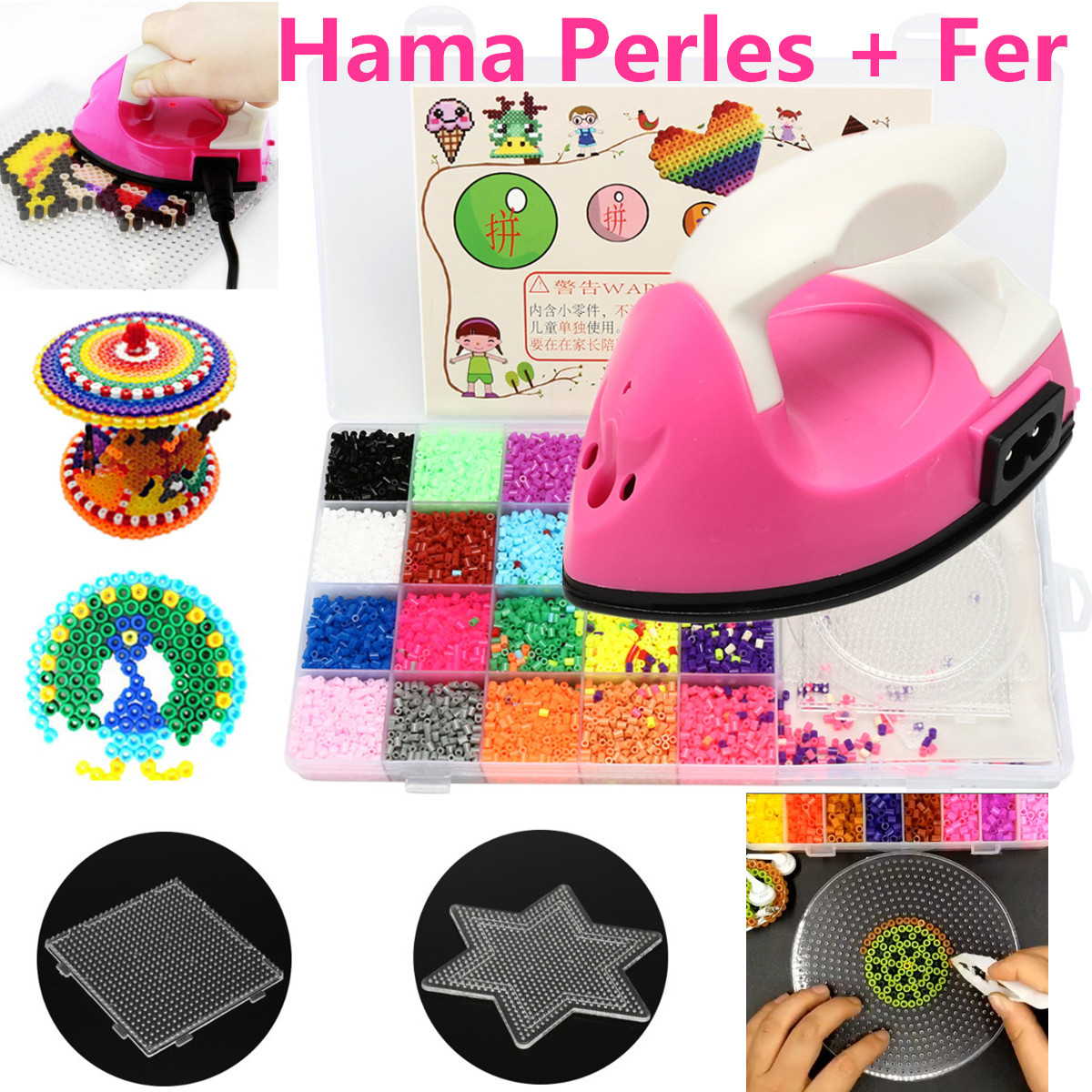 packs hama refill bead Hama Perler Beads 3 & Ironing Pack Fuse & Set Refill Mini