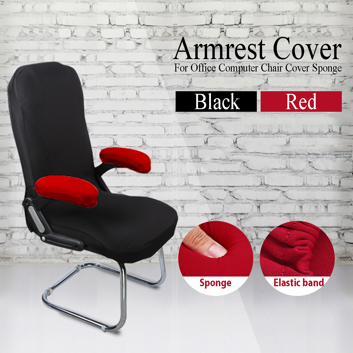 Details About 2 Pcs Pair Chair Rest Armrest Foam Memory Office Pad Comfy Arm Rest Cover Elbows