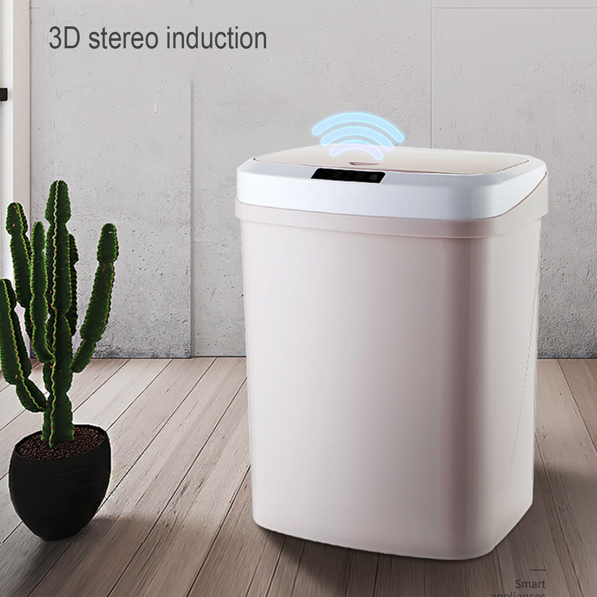 Intelligent Smart Trash Can Auto Motion Sensor Kitchen Office Rubbish