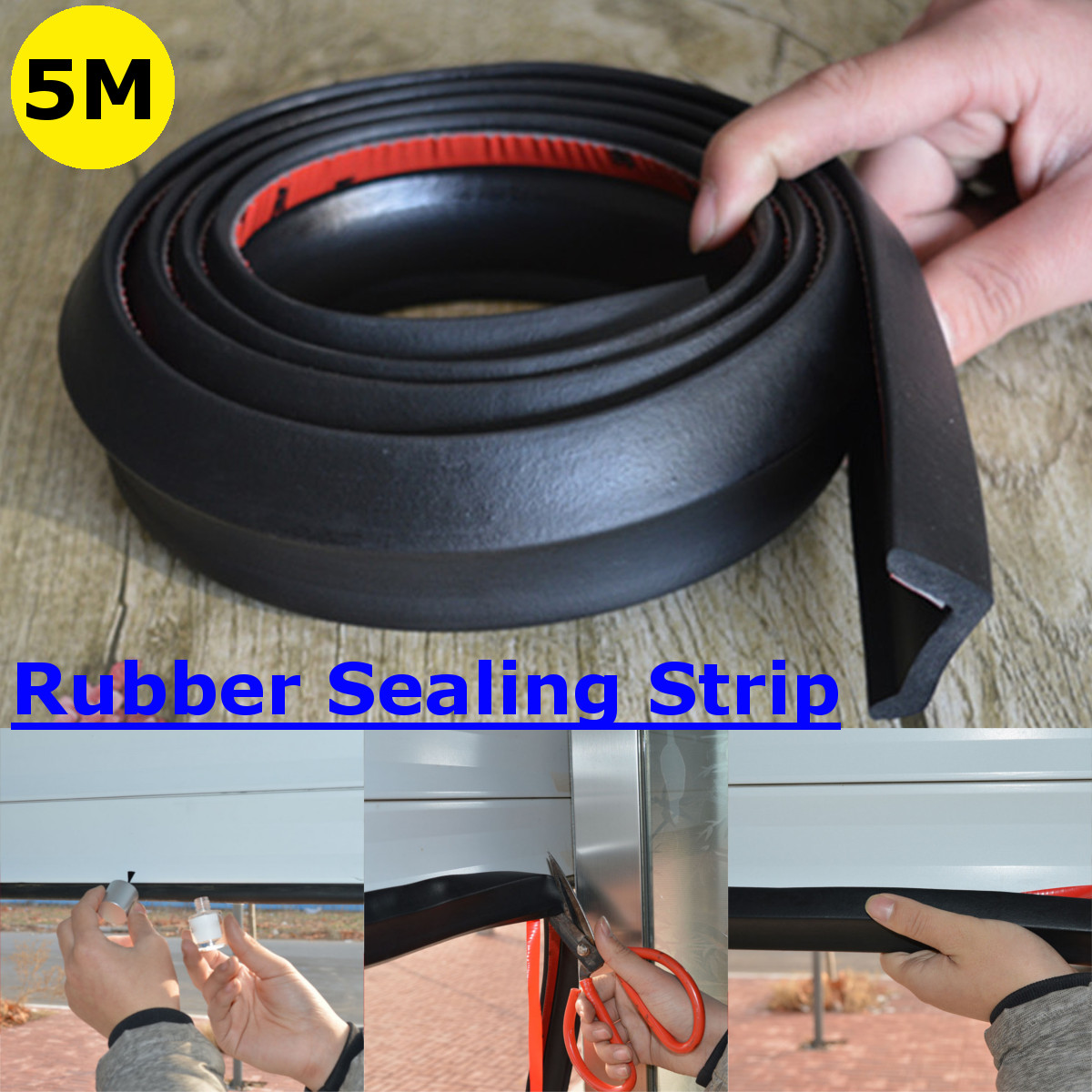 Details About 5m Garage Door Bottom Weather Stripping Rubber Seal Strip Replacement Door Uk