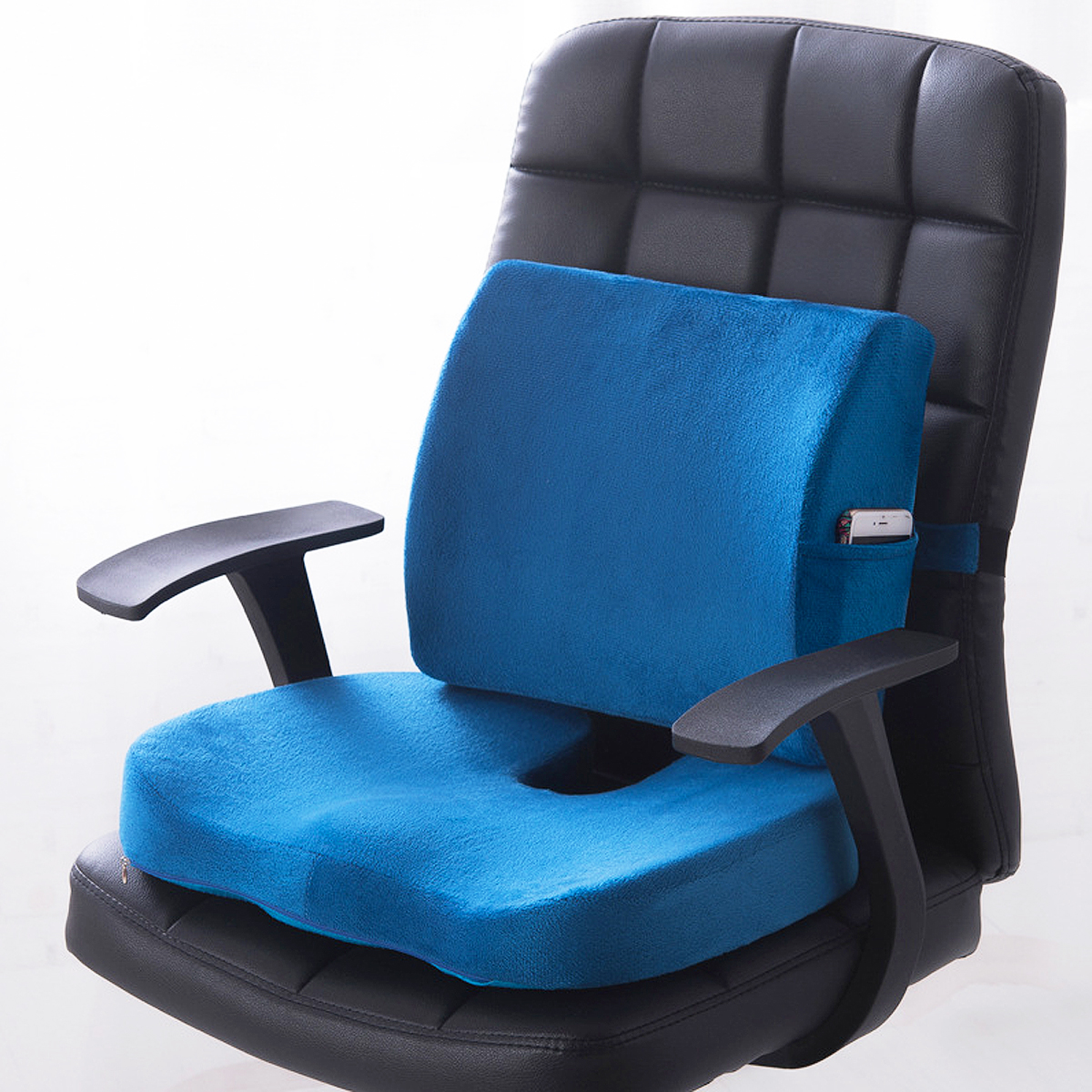 Memory Foam Lumbar Cushion Back Support Pillow Car Seat Pain Relief