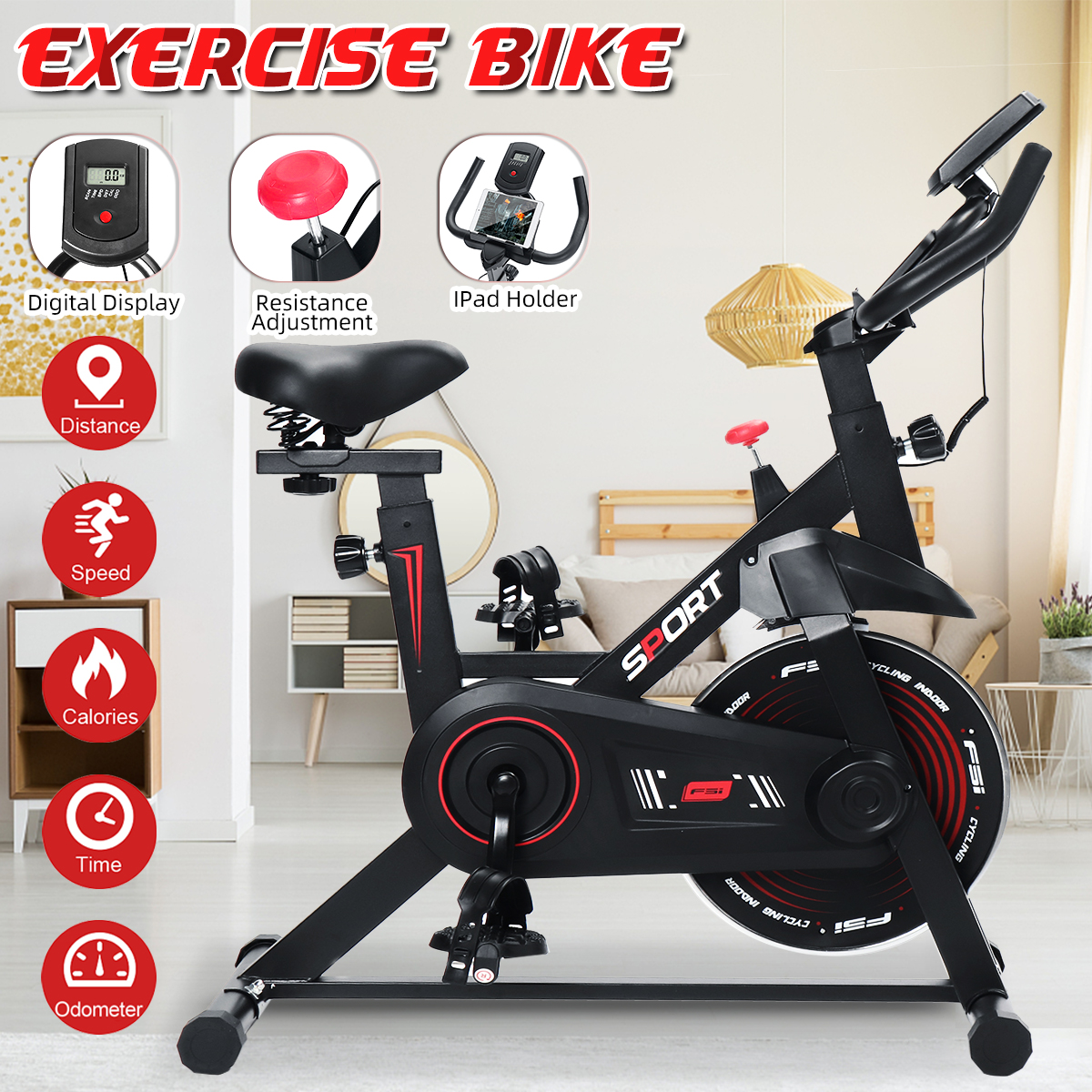 Speedbike Fitness Fahrrad Heimtrainer Indoor Cycling