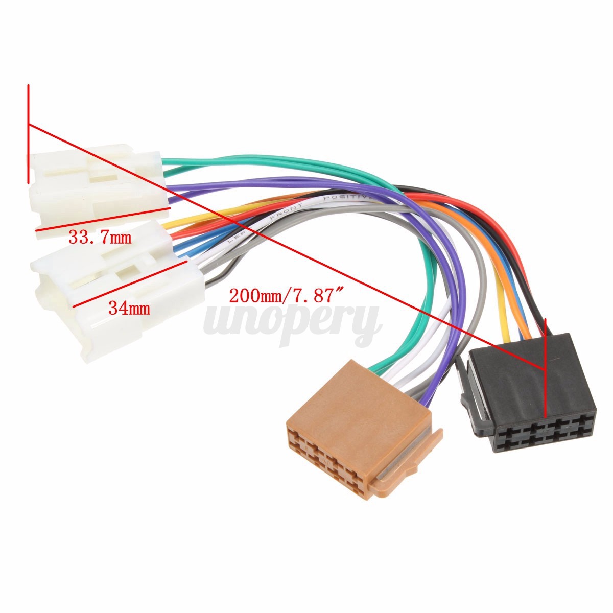 ISO Car Radio Stereo Harness Adapter Wiring Connector for ... toyota car stereo wiring harness adapter 