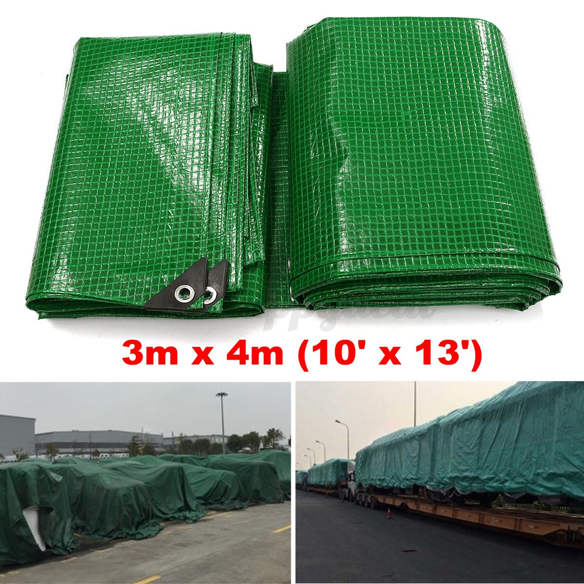 Details about Heavy Duty Waterproof Tarpaulin Ground Sheet Camping 