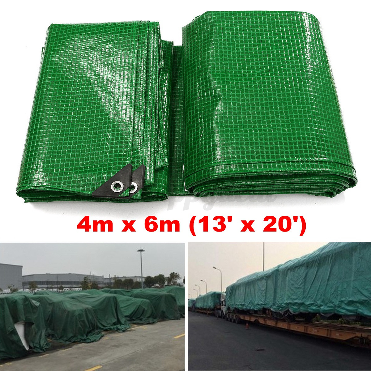 Details about Heavy Duty Waterproof Tarpaulin Ground Sheet Camping ...