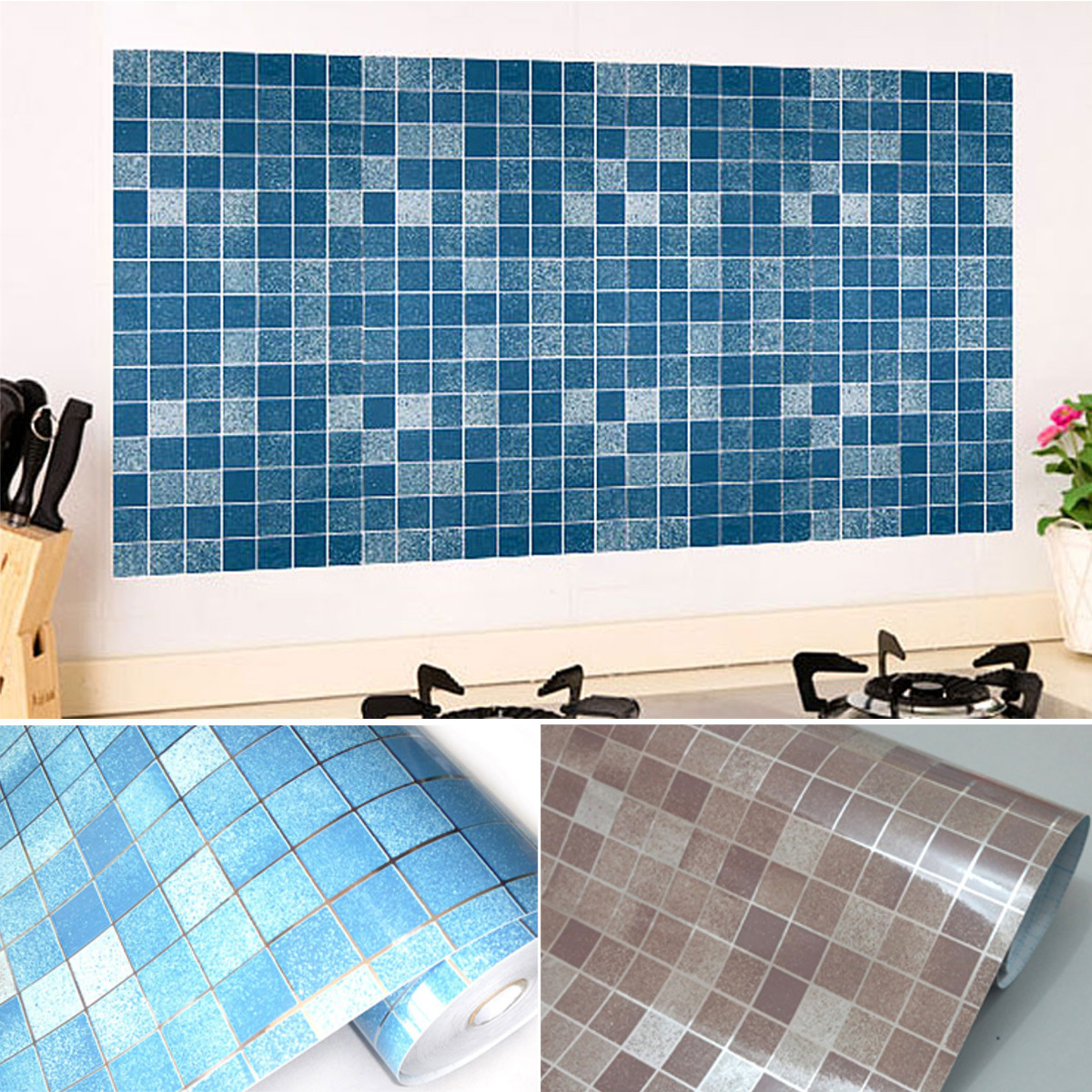 Details About Self Adhesive Wall Paper Sticker Tile Contact Paper Bathroom Waterproof Usa G