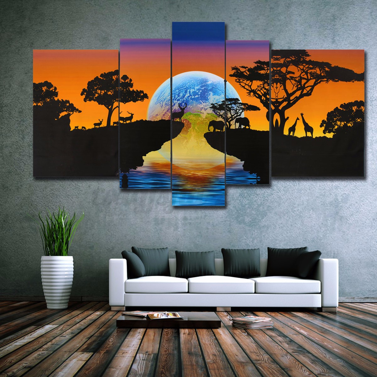 Large Modern Abastract Buddha Canvas Print Wall Art Painting Picture ...