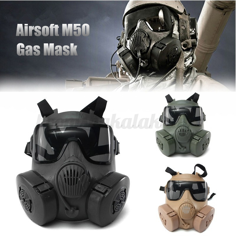 m50 gas mask nuclear fallout debris