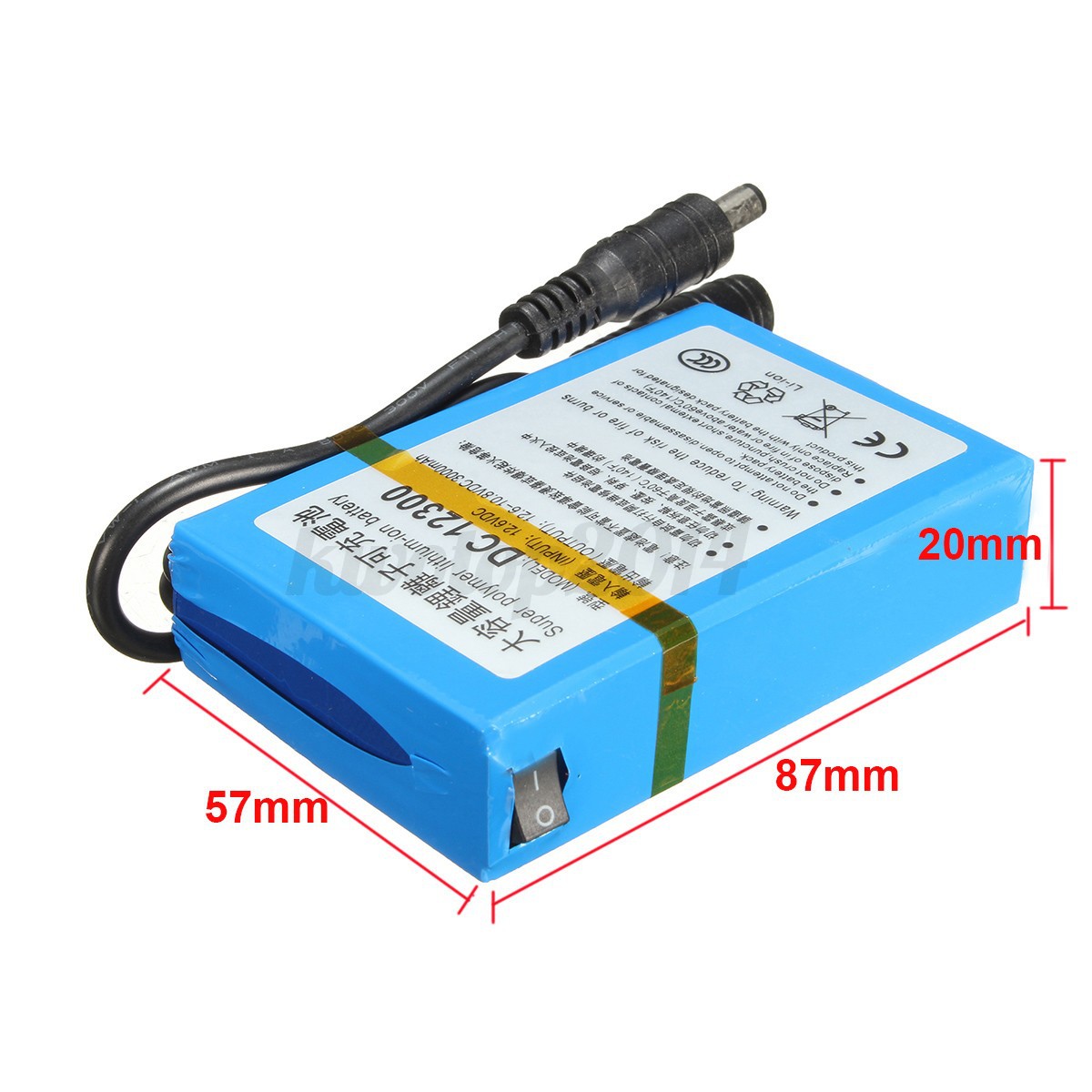 12v to 6v reduce how DC 3000mAh 12V DC 1230 Super Rechargeable Portable Li ion