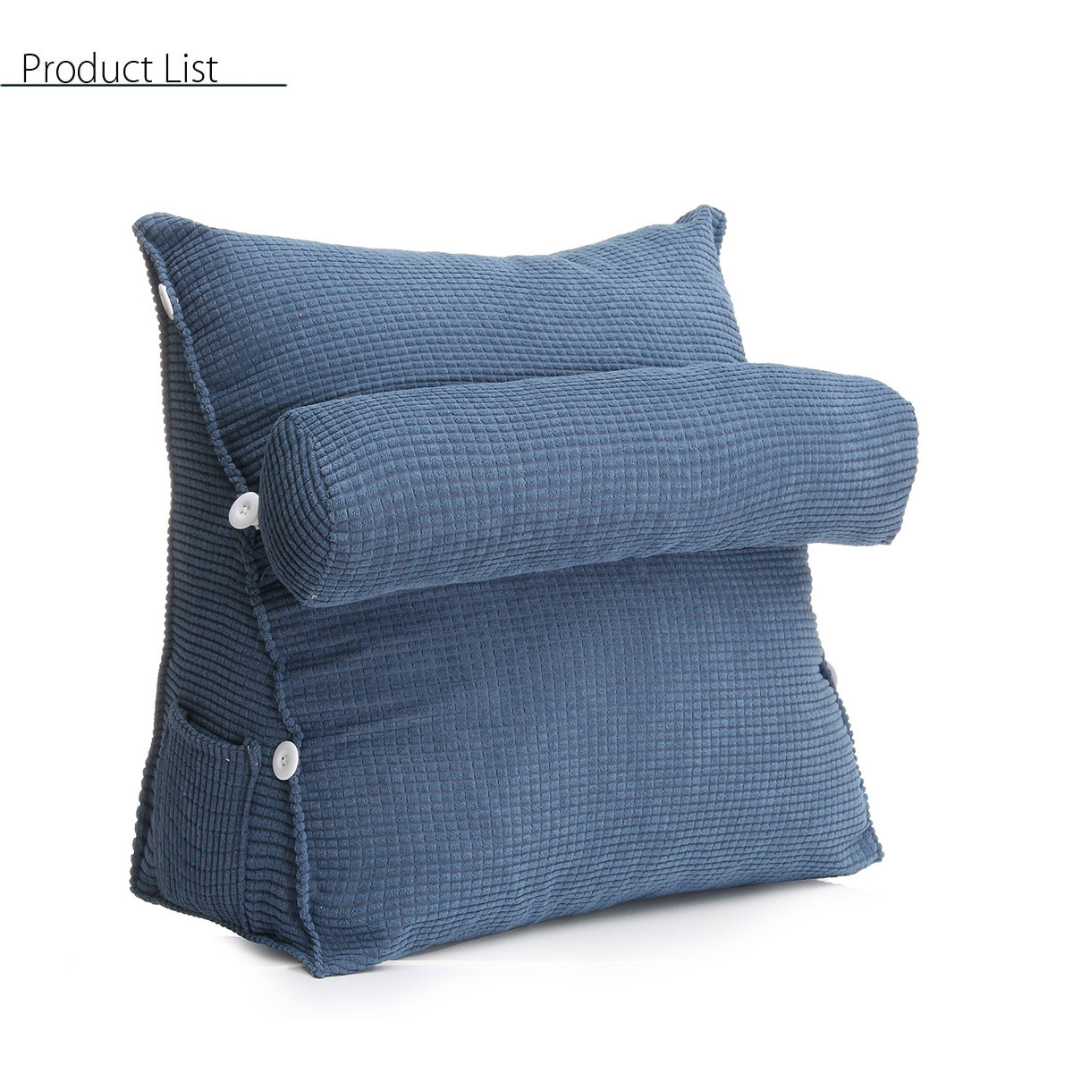 Adjustable Back Wedge Cushion Pillow Sofa Bed Office Chair ...