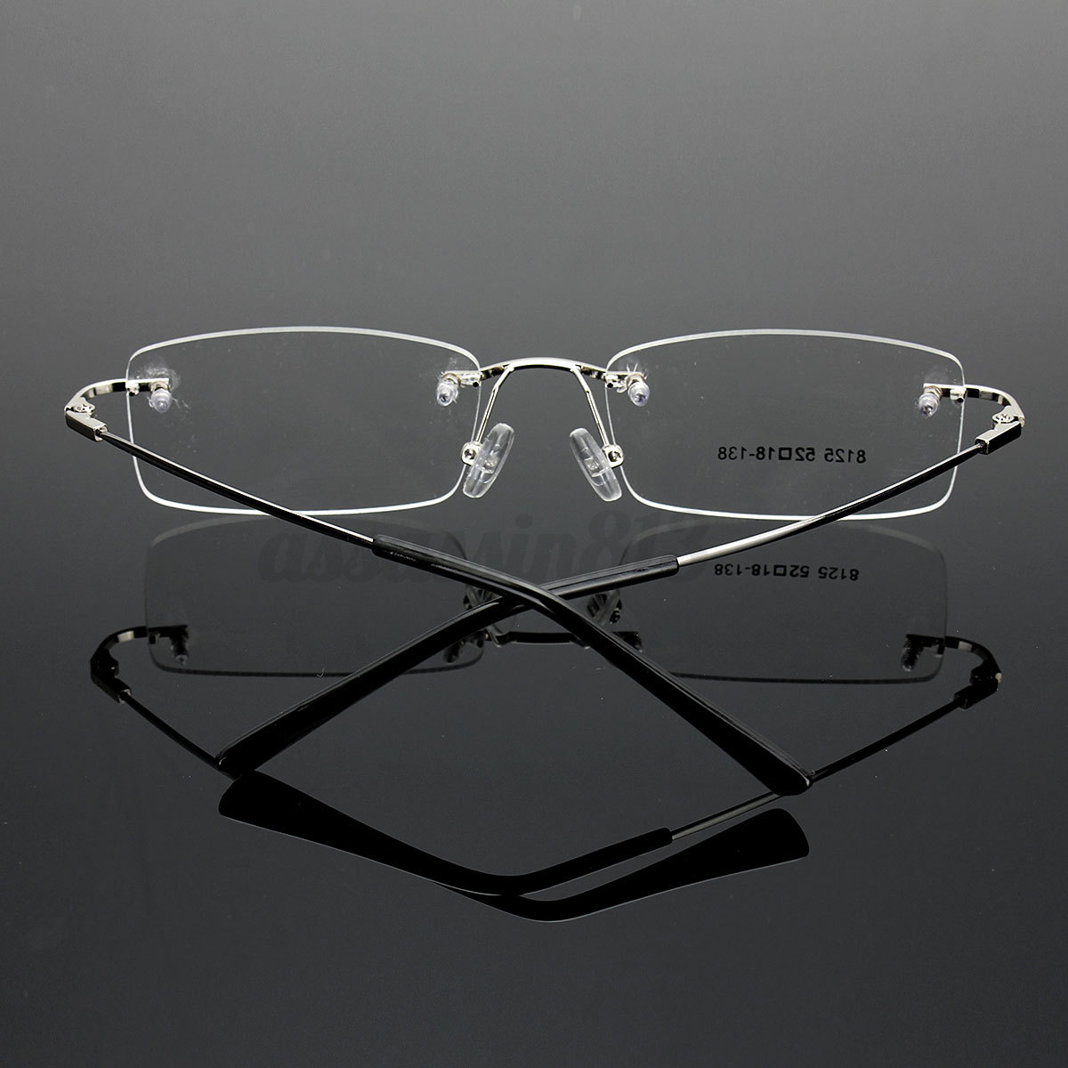 Unisex Rimless Glasses Lightest Rx Optical Eyeglasses Memory Titanium