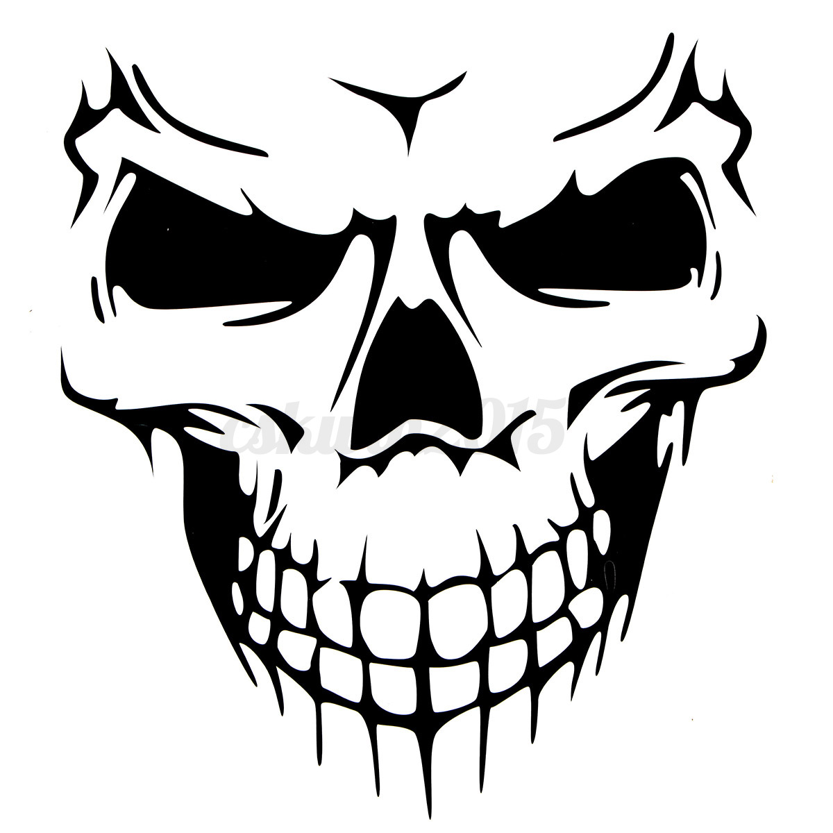 Download Smiling Skull Head Hood Car Sticker Decal Vinyl Graphic ...
