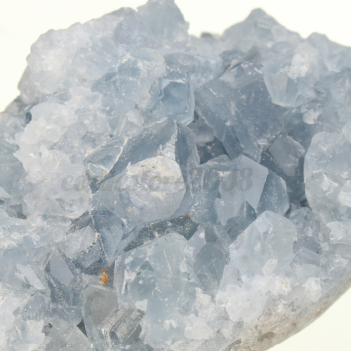 Natural Raw Light Blue Celestite Crystal Cluster Mineral Specimen 70